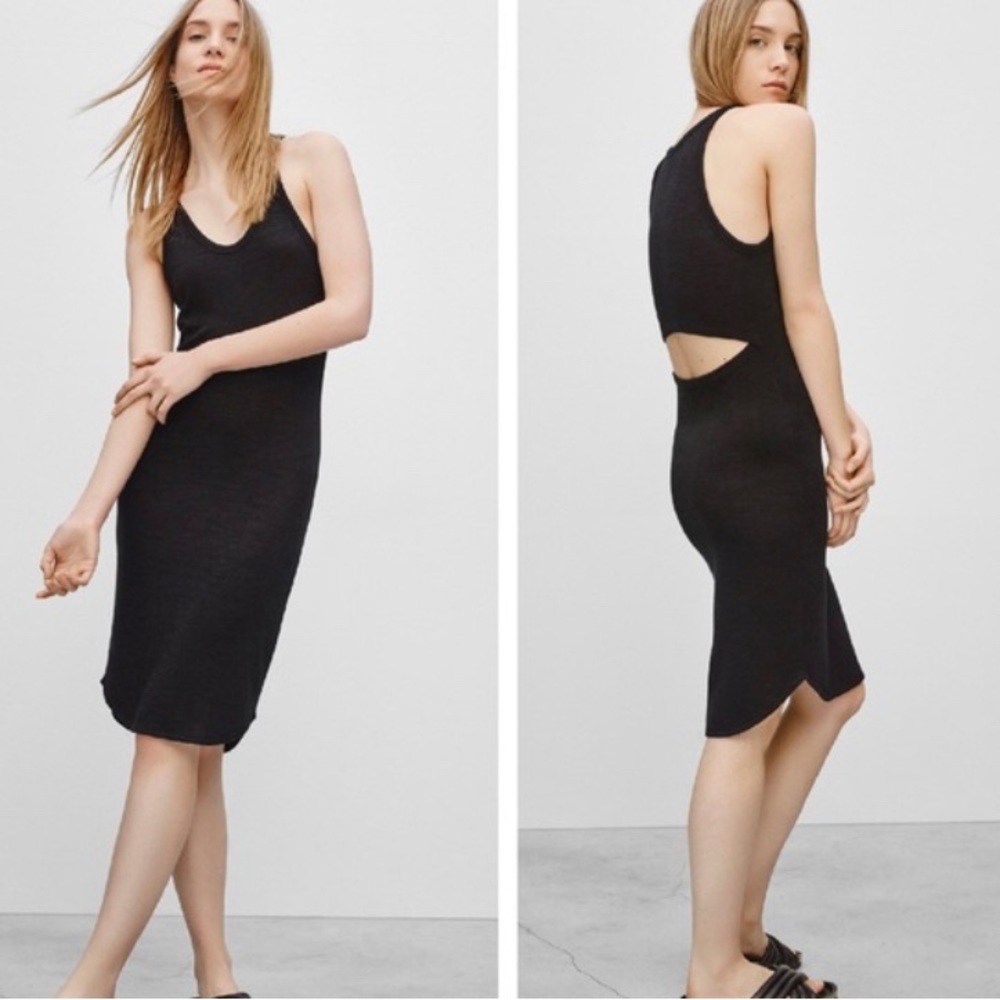 Aritzia Wilfred Free Yasmin Dress, Black, Size Small